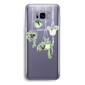 CaseCompany Hang In There: Samsung Galaxy S8 Transparant Hoesje