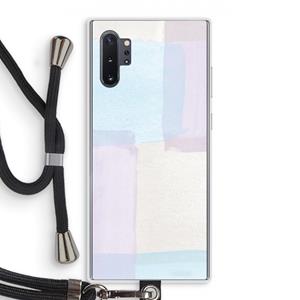 CaseCompany Square pastel: Samsung Galaxy Note 10 Plus Transparant Hoesje met koord