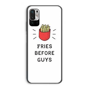 CaseCompany Fries before guys: Xiaomi Redmi Note 10 5G Transparant Hoesje