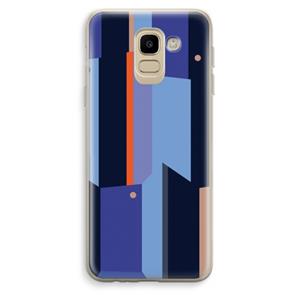 CaseCompany Gestalte 3: Samsung Galaxy J6 (2018) Transparant Hoesje