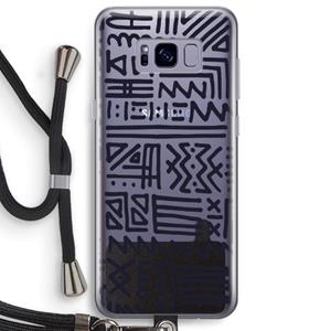CaseCompany Marrakech print: Samsung Galaxy S8 Plus Transparant Hoesje met koord