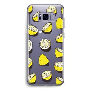 CaseCompany When Life Gives You Lemons...: Samsung Galaxy S8 Transparant Hoesje