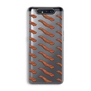 CaseCompany Bacon to my eggs #2: Samsung Galaxy A80 Transparant Hoesje