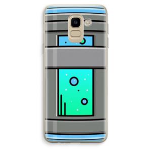 CaseCompany Chug Bottle: Samsung Galaxy J6 (2018) Transparant Hoesje