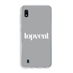 CaseCompany Topvent Grijs Wit: Samsung Galaxy A10 Transparant Hoesje