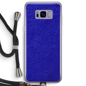 CaseCompany Majorelle Blue: Samsung Galaxy S8 Plus Transparant Hoesje met koord