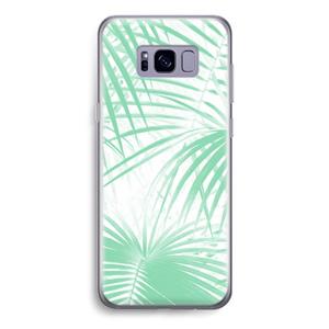CaseCompany Palmbladeren: Samsung Galaxy S8 Transparant Hoesje
