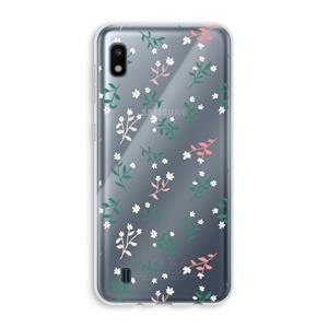 CaseCompany Small white flowers: Samsung Galaxy A10 Transparant Hoesje