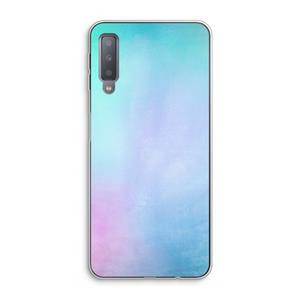CaseCompany mist pastel: Samsung Galaxy A7 (2018) Transparant Hoesje