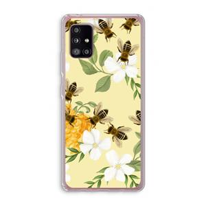 CaseCompany No flowers without bees: Samsung Galaxy A51 5G Transparant Hoesje