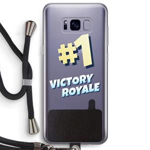 CaseCompany Victory Royale: Samsung Galaxy S8 Plus Transparant Hoesje met koord