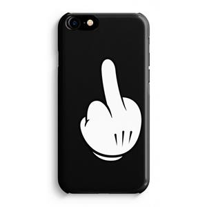 CaseCompany Middle finger black: Volledig Geprint iPhone 7 Plus Hoesje