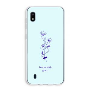 CaseCompany Bloom with grace: Samsung Galaxy A10 Transparant Hoesje