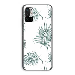CaseCompany Simple leaves: Xiaomi Redmi Note 10 5G Transparant Hoesje