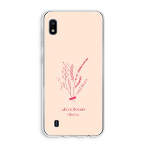 CaseCompany Where flowers bloom: Samsung Galaxy A10 Transparant Hoesje