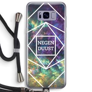 CaseCompany Negenduust ruimte: Samsung Galaxy S8 Plus Transparant Hoesje met koord