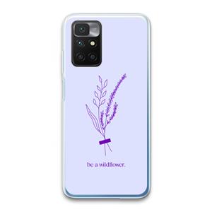 CaseCompany Be a wildflower: Xiaomi Redmi 10 Transparant Hoesje