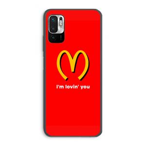 CaseCompany I'm lovin' you: Xiaomi Redmi Note 10 5G Transparant Hoesje