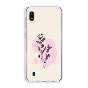 CaseCompany Roses are red: Samsung Galaxy A10 Transparant Hoesje