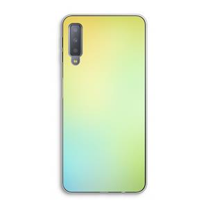 CaseCompany Minty mist pastel: Samsung Galaxy A7 (2018) Transparant Hoesje