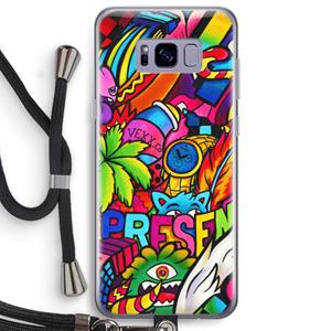 CaseCompany Represent: Samsung Galaxy S8 Plus Transparant Hoesje met koord