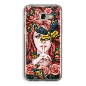 CaseCompany Lady Moth: Samsung Galaxy A5 (2017) Transparant Hoesje