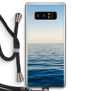 CaseCompany Water horizon: Samsung Galaxy Note 8 Transparant Hoesje met koord