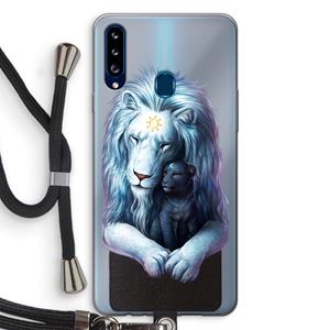 CaseCompany Child Of Light: Samsung Galaxy A20s Transparant Hoesje met koord