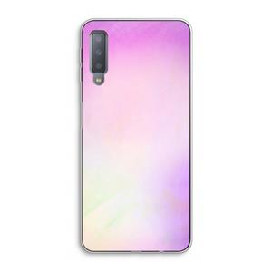 CaseCompany Flow mist pastel: Samsung Galaxy A7 (2018) Transparant Hoesje