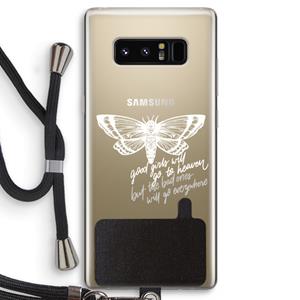 CaseCompany Good or bad: Samsung Galaxy Note 8 Transparant Hoesje met koord