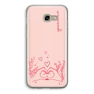 CaseCompany Love is in the air: Samsung Galaxy A5 (2017) Transparant Hoesje