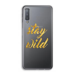 CaseCompany Stay wild: Samsung Galaxy A7 (2018) Transparant Hoesje