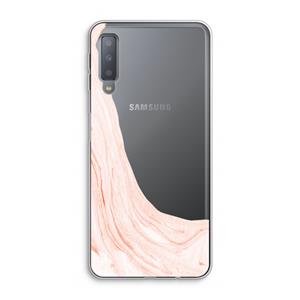 CaseCompany Peach bath: Samsung Galaxy A7 (2018) Transparant Hoesje