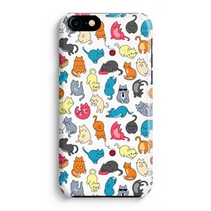 CaseCompany Kleurrijke katten: Volledig Geprint iPhone 7 Plus Hoesje