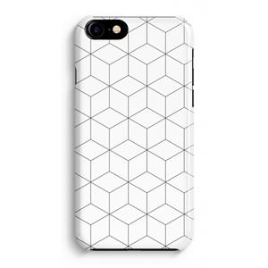 CaseCompany Zwart-witte kubussen: Volledig Geprint iPhone 7 Plus Hoesje