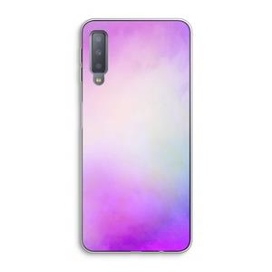 CaseCompany Clouds pastel: Samsung Galaxy A7 (2018) Transparant Hoesje