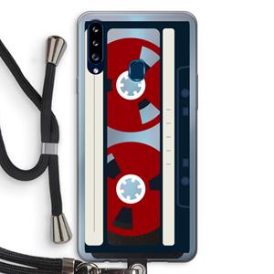 CaseCompany Here's your tape: Samsung Galaxy A20s Transparant Hoesje met koord