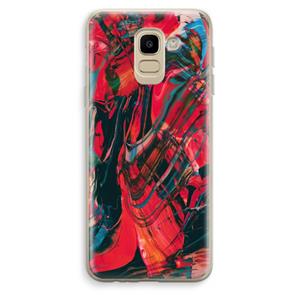 CaseCompany Endless Descent: Samsung Galaxy J6 (2018) Transparant Hoesje