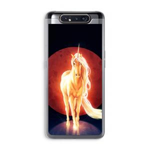 CaseCompany Last Unicorn: Samsung Galaxy A80 Transparant Hoesje