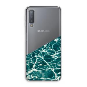 CaseCompany Weerkaatsing water: Samsung Galaxy A7 (2018) Transparant Hoesje
