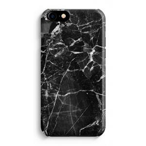 CaseCompany Zwart Marmer 2: Volledig Geprint iPhone 7 Plus Hoesje