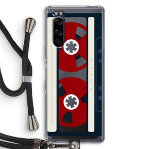 CaseCompany Here's your tape: Sony Xperia 5 Transparant Hoesje met koord
