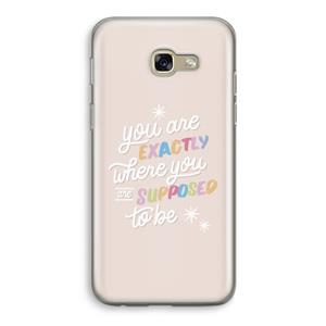 CaseCompany Right Place: Samsung Galaxy A5 (2017) Transparant Hoesje