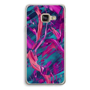 CaseCompany Pink Clouds: Samsung Galaxy A3 (2016) Transparant Hoesje