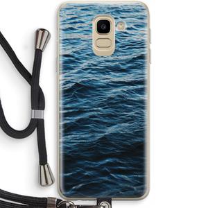 CaseCompany Oceaan: Samsung Galaxy J6 (2018) Transparant Hoesje met koord