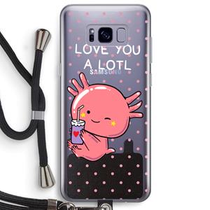 CaseCompany Love You A Lotl: Samsung Galaxy S8 Plus Transparant Hoesje met koord