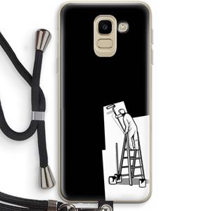 CaseCompany Musketon Painter: Samsung Galaxy J6 (2018) Transparant Hoesje met koord