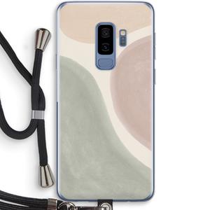 CaseCompany Geo #6: Samsung Galaxy S9 Plus Transparant Hoesje met koord