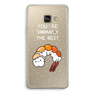 CaseCompany You're Shrimply The Best: Samsung Galaxy A3 (2016) Transparant Hoesje