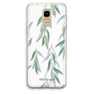 CaseCompany Branch up your life: Samsung Galaxy J6 (2018) Transparant Hoesje